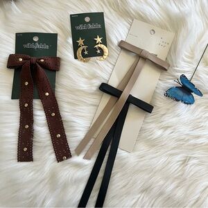 Hair bows and earrings set Hair Accessories Set Lot